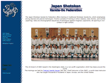 Tablet Screenshot of japanshotokan.org